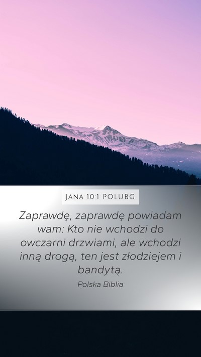 Jana 10:1 POLUBG Bible Verse Image