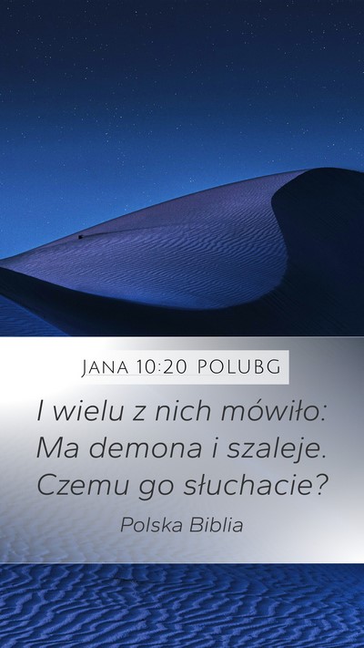 Jana 10:20 POLUBG Bible Verse Image
