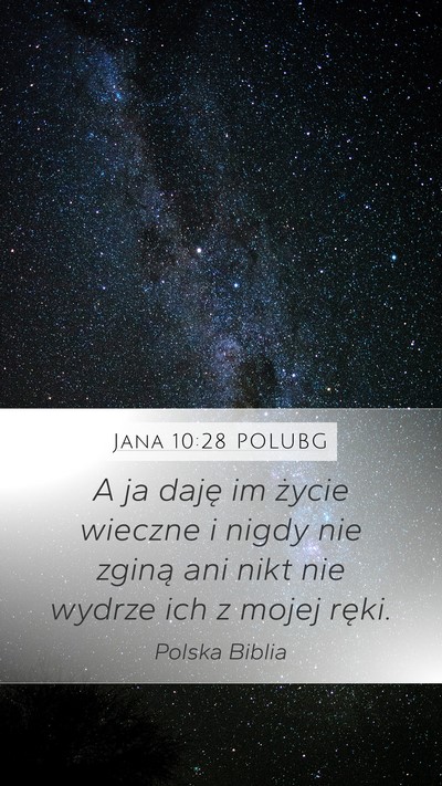 Jana 10:28 POLUBG Bible Verse Image