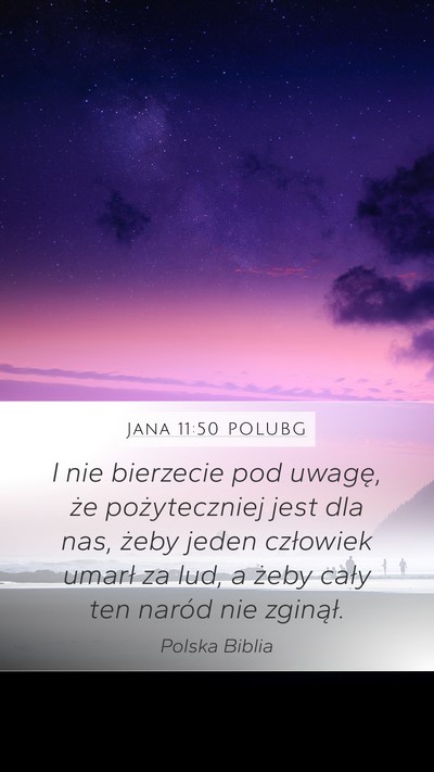 Jana 11:50 POLUBG Bible Verse Image