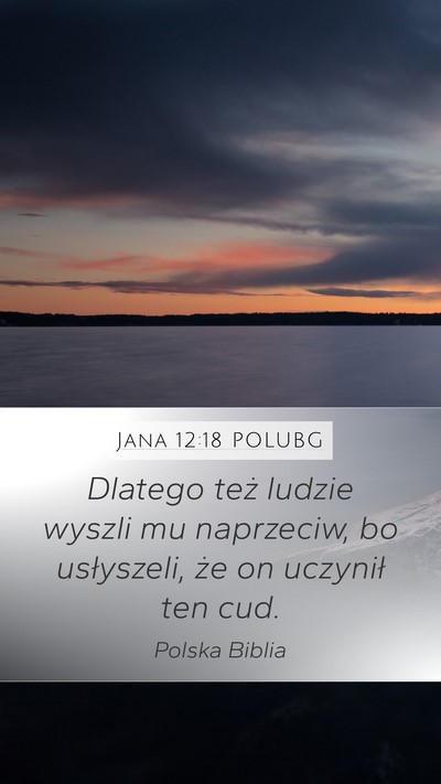 Jana 12:18 POLUBG Bible Verse Image