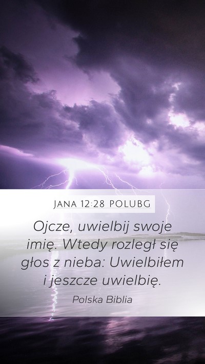 Jana 12:28 POLUBG Bible Verse Image