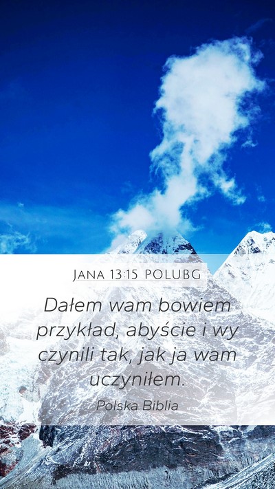Jana 13:15 POLUBG Bible Verse Image