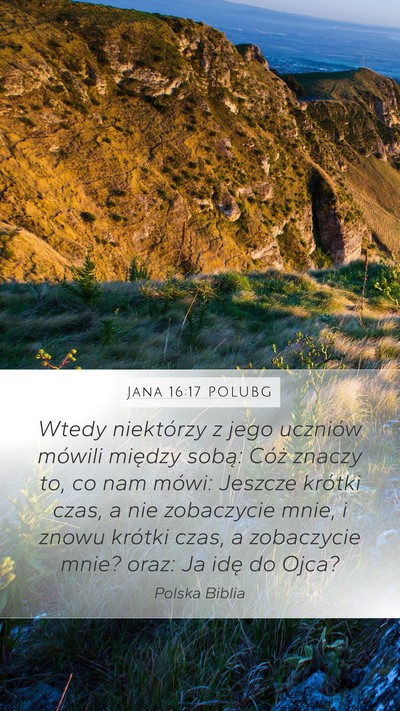 Jana 16:17 POLUBG Bible Verse Image
