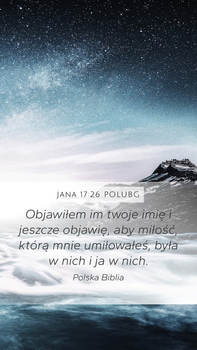 Jana 17:26 POLUBG Bible Verse Image
