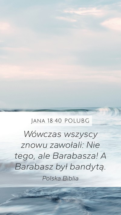 Jana 18:40 POLUBG Bible Verse Image