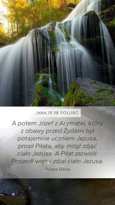 Jana 19:38 POLUBG Bible Verse Image