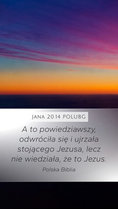 Jana 20:14 POLUBG Bible Verse Image