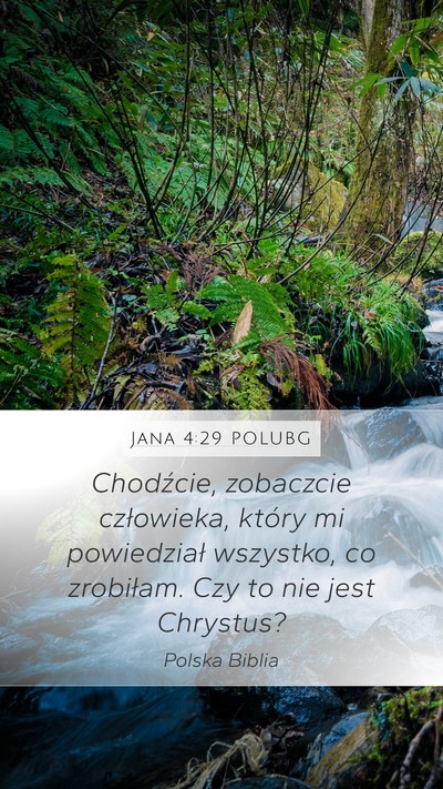 Jana 4:29 POLUBG Bible Verse Image