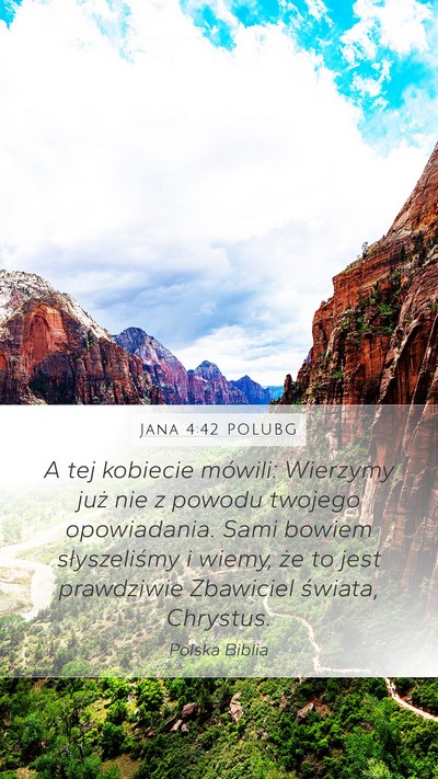 Jana 4:42 POLUBG Bible Verse Image