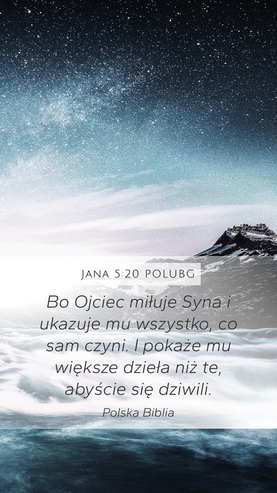 Jana 5:20 POLUBG Bible Verse Image