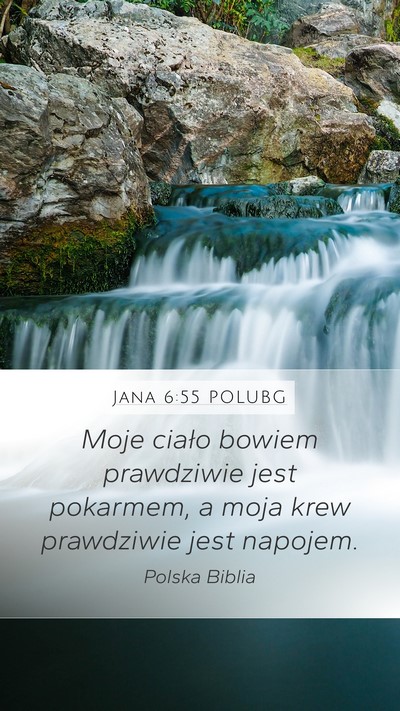 Jana 6:55 POLUBG Bible Verse Image