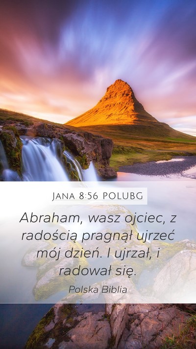 Jana 8:56 POLUBG Bible Verse Image