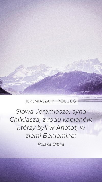 Jeremiasza 1:1 POLUBG Bible Verse Image