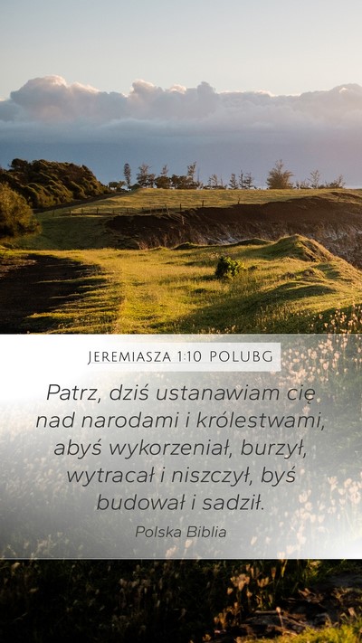 Jeremiasza 1:10 POLUBG Bible Verse Image