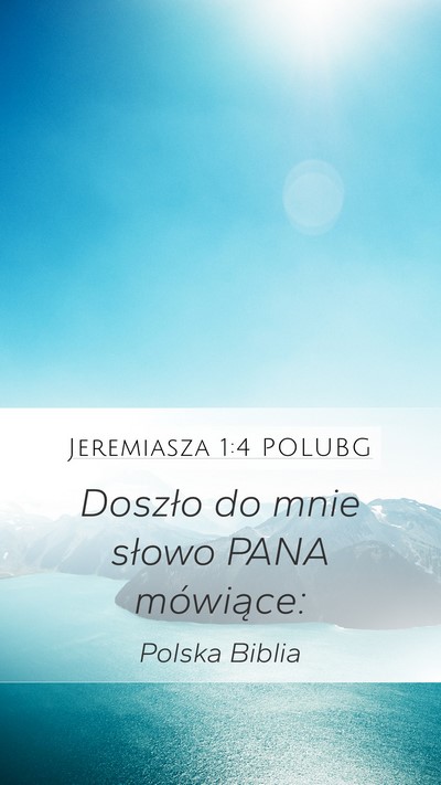 Jeremiasza 1:4 POLUBG Bible Verse Image