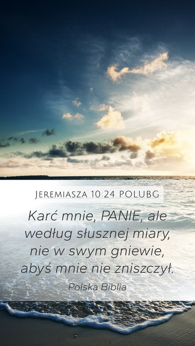 Jeremiasza 10:24 POLUBG Bible Verse Image