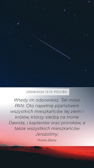 Jeremiasza 13:13 POLUBG Bible Verse Image