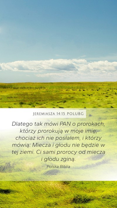 Jeremiasza 14:15 POLUBG Bible Verse Image