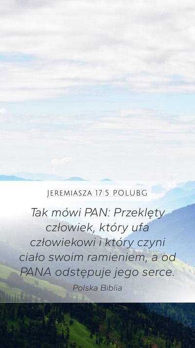 Jeremiasza 17:5 POLUBG Bible Verse Image