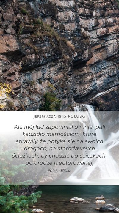 Jeremiasza 18:15 POLUBG Bible Verse Image