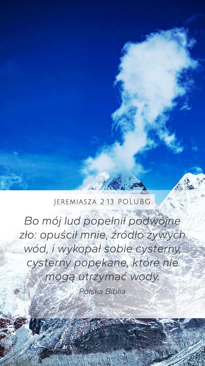 Jeremiasza 2:13 POLUBG Bible Verse Image