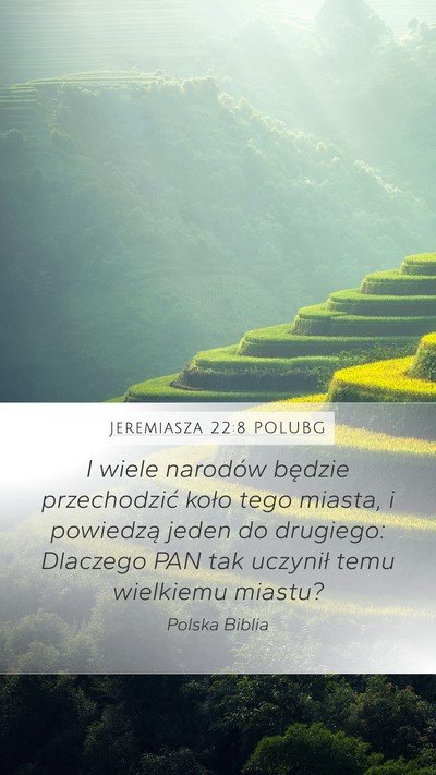 Jeremiasza 22:8 POLUBG Bible Verse Image