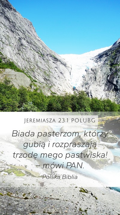 Jeremiasza 23:1 POLUBG Bible Verse Image