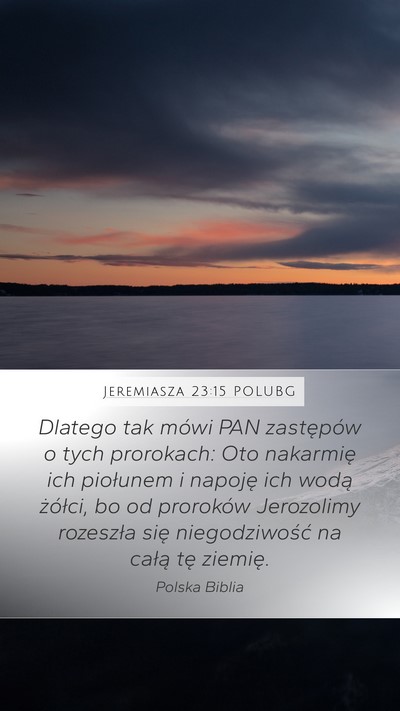 Jeremiasza 23:15 POLUBG Bible Verse Image