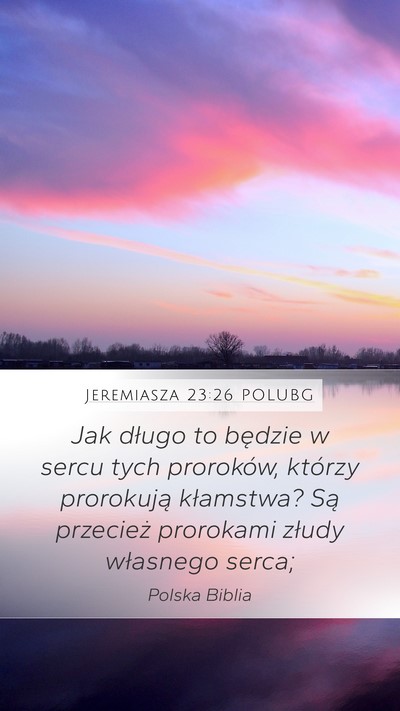 Jeremiasza 23:26 POLUBG Bible Verse Image