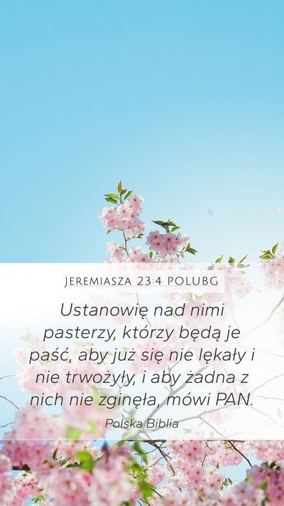 Jeremiasza 23:4 POLUBG Bible Verse Image