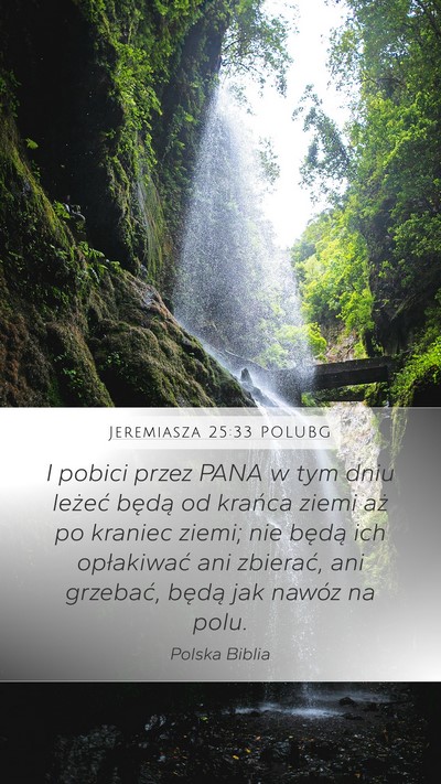 Jeremiasza 25:33 POLUBG Bible Verse Image