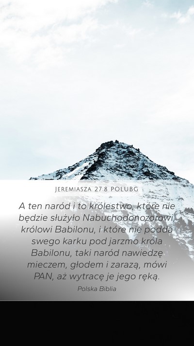 Jeremiasza 27:8 POLUBG Bible Verse Image