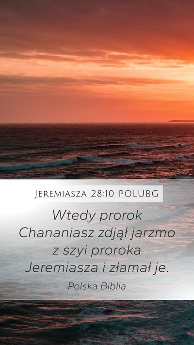 Jeremiasza 28:10 POLUBG Bible Verse Image