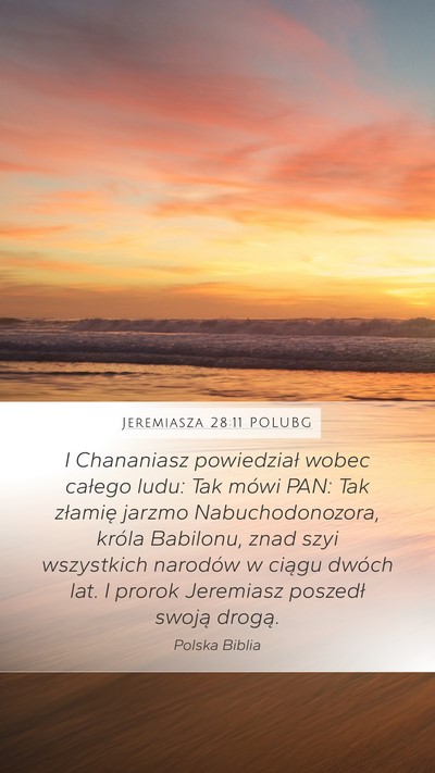Jeremiasza 28:11 POLUBG Bible Verse Image