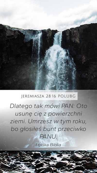 Jeremiasza 28:16 POLUBG Bible Verse Image