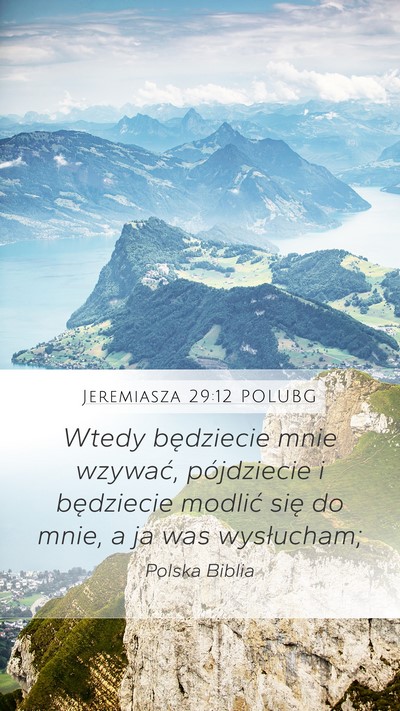 Jeremiasza 29:12 POLUBG Bible Verse Image