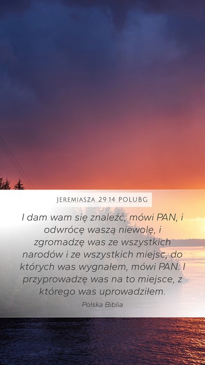 Jeremiasza 29:14 POLUBG Bible Verse Image