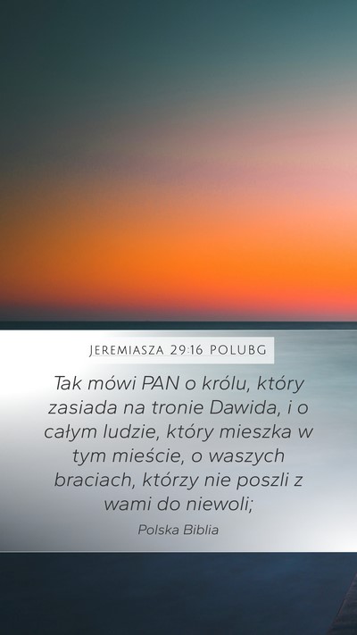 Jeremiasza 29:16 POLUBG Bible Verse Image