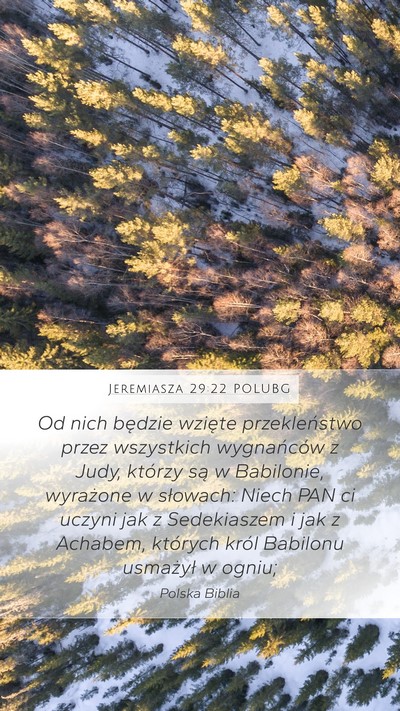 Jeremiasza 29:22 POLUBG Bible Verse Image