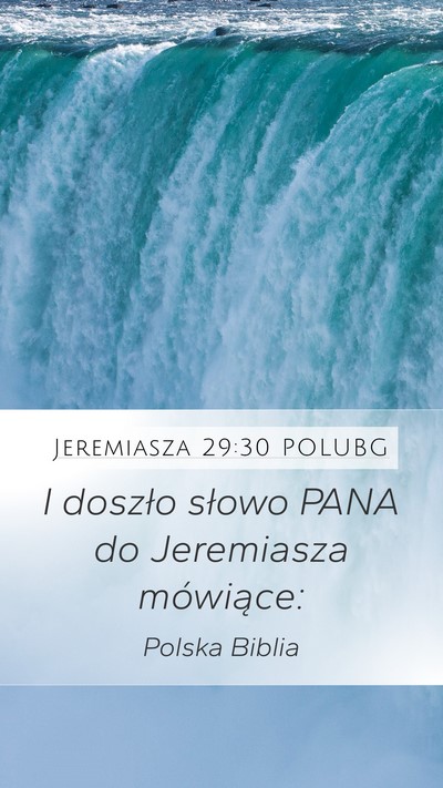 Jeremiasza 29:30 POLUBG Bible Verse Image