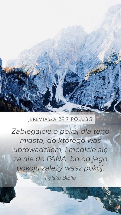 Jeremiasza 29:7 POLUBG Bible Verse Image