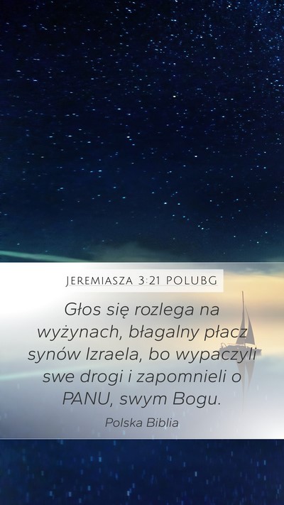 Jeremiasza 3:21 POLUBG Bible Verse Image