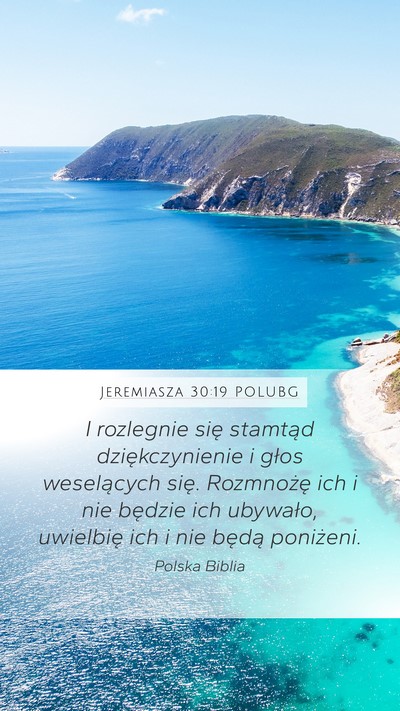Jeremiasza 30:19 POLUBG Bible Verse Image