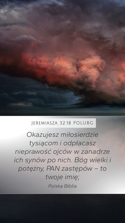 Jeremiasza 32:18 POLUBG Bible Verse Image