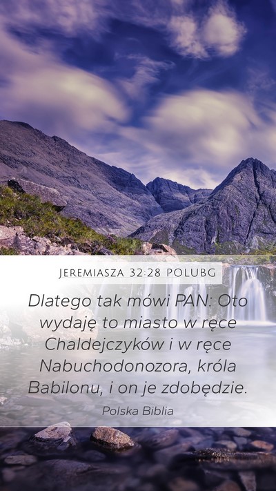 Jeremiasza 32:28 POLUBG Bible Verse Image