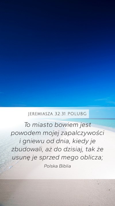 Jeremiasza 32:31 POLUBG Bible Verse Image