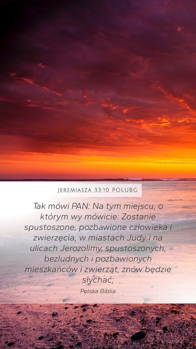 Jeremiasza 33:10 POLUBG Bible Verse Image