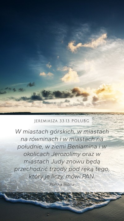 Jeremiasza 33:13 POLUBG Bible Verse Image
