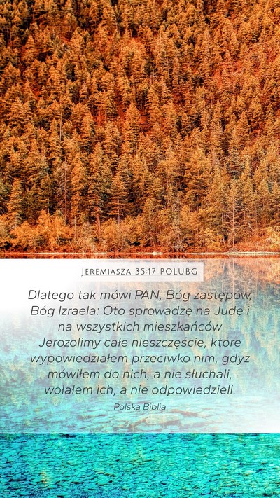 Jeremiasza 35:17 POLUBG Bible Verse Image